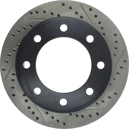 Sport Drilled/Slotted Brake Rotor,127.65071L